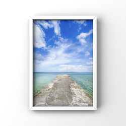 ・竹富島の西桟橋【写真サイズやパネル加工・フレーム付きが選べる】 2枚目の画像