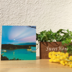 [最後一點] Kabira海灣和月亮和沖繩的魔法小時風景到您的房間 -  [照片面板] 第3張的照片