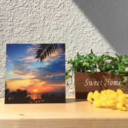 sunset beach 〜沖縄の風景をあなたのお部屋に〜【写真パネル】 3枚目の画像