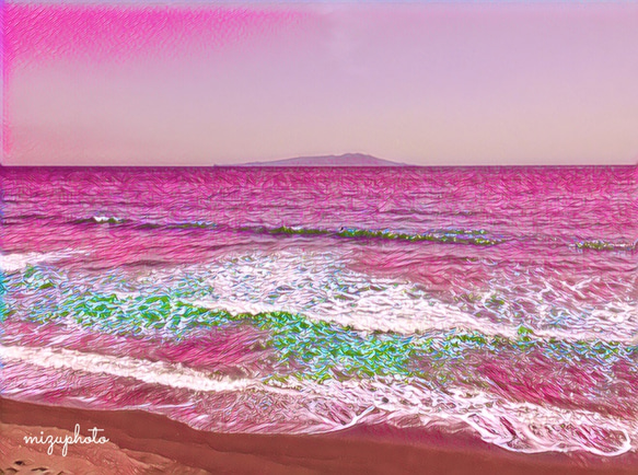 【メッセージカード】Sea of ​​magenta 1枚目の画像