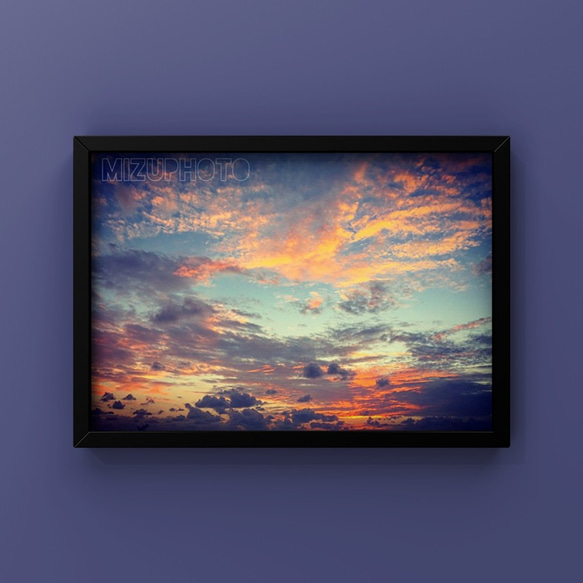あの日の夕陽 〜沖縄の風景をあなたのお部屋に〜【写真サイズやパネル加工・フレーム付きが選べる】 3枚目の画像