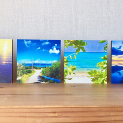 【14×14cm・4枚セット販売】沖縄を感じるフォトパネル【お好きな作品でお作り致します♪】 6枚目の画像