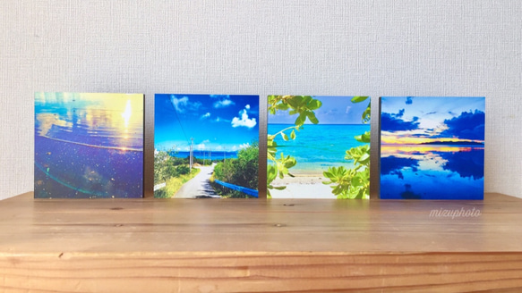 【14×14cm・4枚セット販売】沖縄を感じるフォトパネル【お好きな作品でお作り致します♪】 6枚目の画像