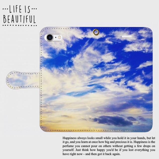 『優しい羽根』手帳型スマホケース【iPhone/Android 全機種対応】        Ω