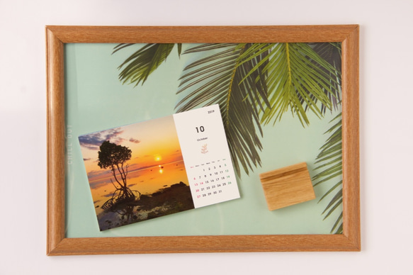 【3月のお届け！4月始まりのカレンダーに変更可】2019年 mizuphoto 卓上カレンダー【沖縄を感じるカレンダー】 7枚目の画像