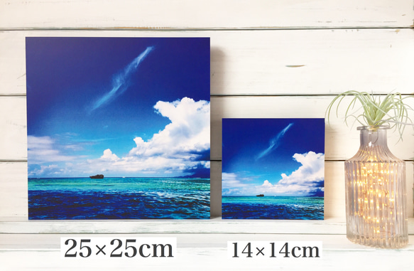 [大尺寸 25 x 25 cm，3 件套] 感覺沖繩的照片面板 第3張的照片