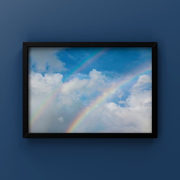 ・Two rainbows【写真サイズやパネル加工・フレーム付きが選べる】 3枚目の画像