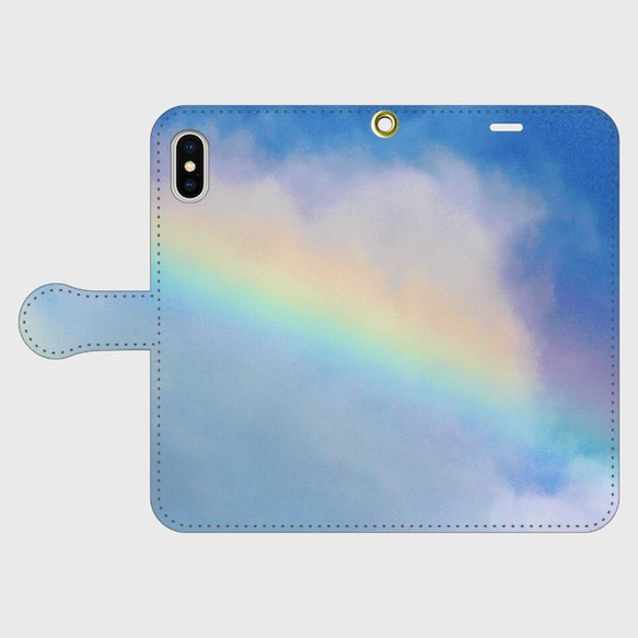 『Rainbow carrying happiness』手帳型スマホケース【iPhone/Android 全機種対応】 4枚目の画像