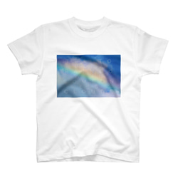 ・Rainbow carrying happiness Tシャツ【沖縄×偉人の名言】 2枚目の画像