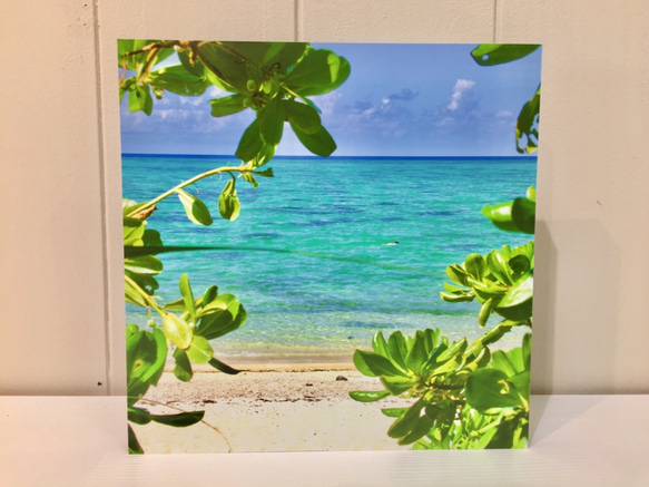 晶瑩剔透的大海【18×18cm照片面板，mizuphoto手工製作】 第4張的照片