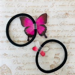 蝶々のブローチ ピンクセット 5枚目の画像