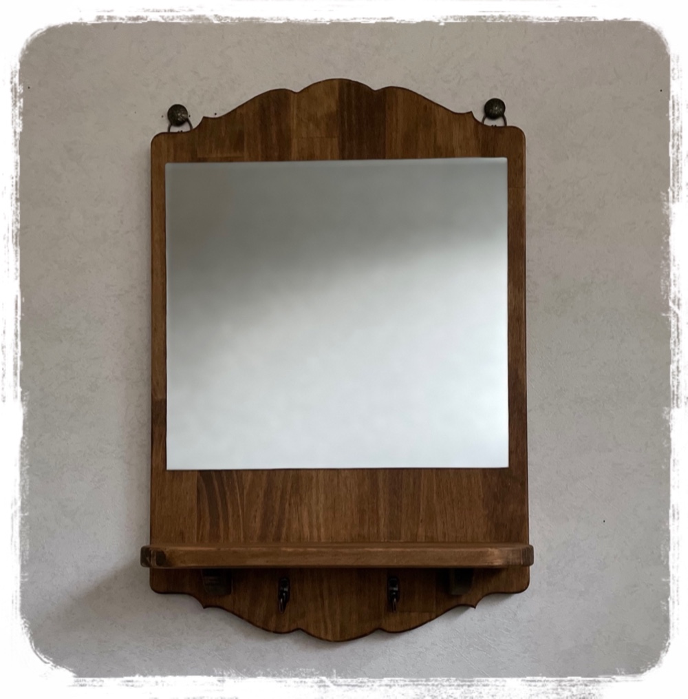 カントリー調・壁掛け単面鏡