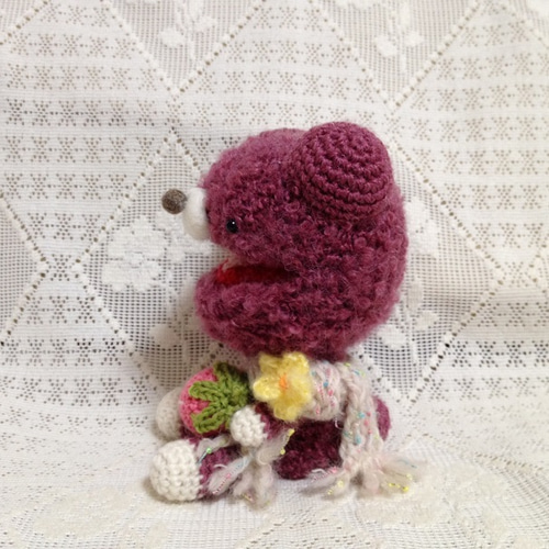 カスタマイズ可能❣️クマさんあみぐるみA 楽天市場】編み物キット #6-12 おすわりクマさん あみぐるみ