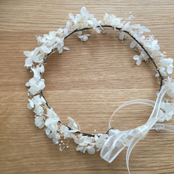 もこもこボリュームタイプこども用花冠 3枚目の画像