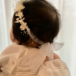 ベビー赤ちゃん用 花かんむりカチューシャ 8枚目の画像