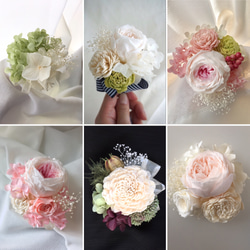 コサージュプリザーブドフラワー  White 6枚目の画像