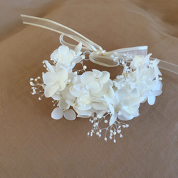 リストレット プリザーブドフラワー white キッズ 2枚目の画像