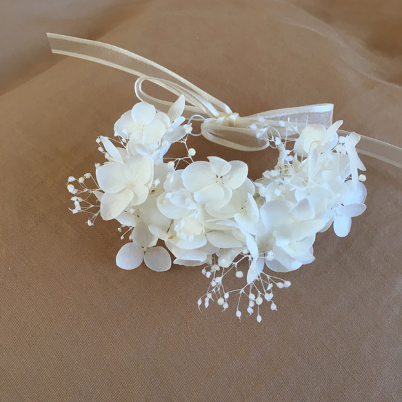 リストレット プリザーブドフラワー white キッズ 2枚目の画像