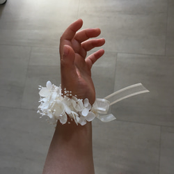 リストレット プリザーブドフラワー white キッズ 4枚目の画像