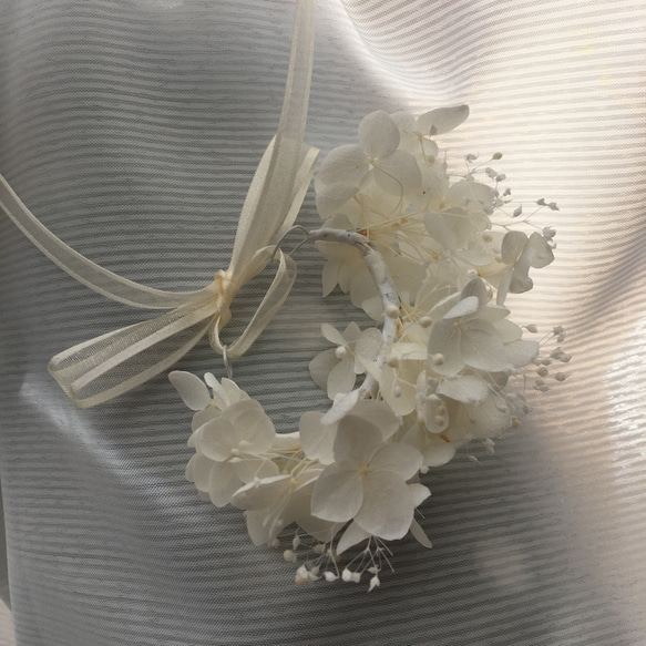 リストレット プリザーブドフラワー white キッズ 5枚目の画像