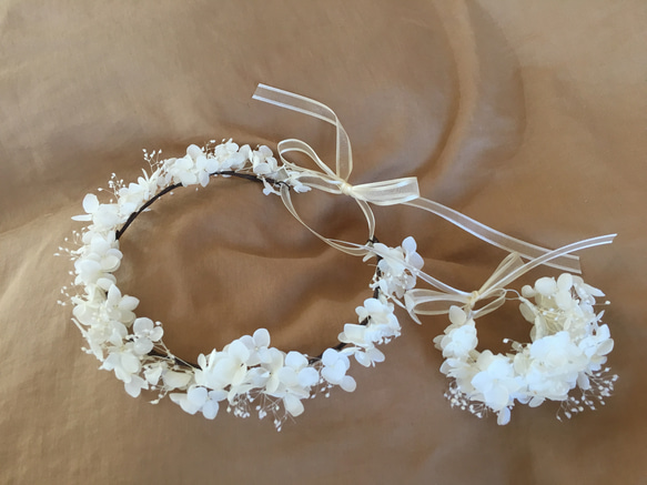 リストレット プリザーブドフラワー white キッズ 6枚目の画像