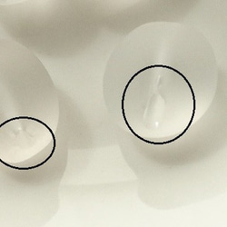 フロスト水晶タンブルビーズ６粒セット(バラ売り可能) 4枚目の画像