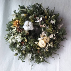White Christmas wreath 1枚目の画像