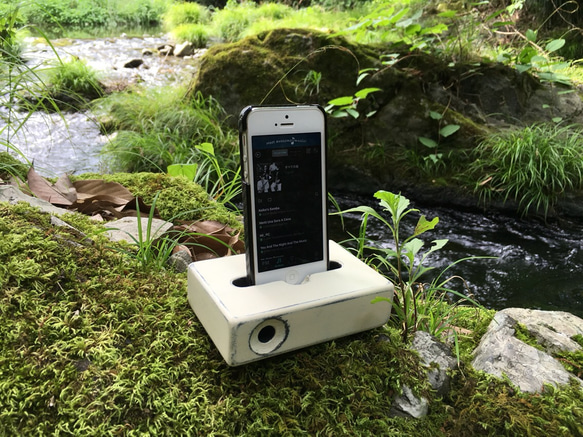 2つの音色が楽しめるエコスピーカー MDF  double face(ダブルフェイス) 1枚目の画像