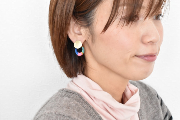 恵　- silk pierced earring　「受注制作」 7枚目の画像