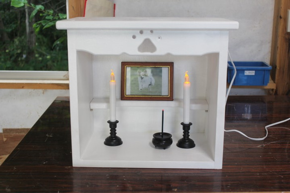ペットメモリアルボックス・仏壇・LEDライト付き 4枚目の画像