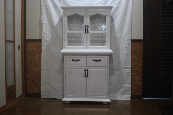 アンティーク風 カップボード750 オーダーOK 壁掛けラック・ウォール