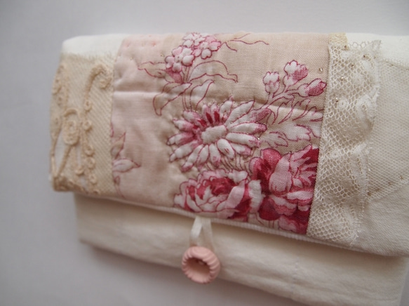 flap pouch - french fabric 2枚目の画像