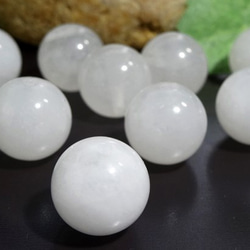 ☆10粒☆ホワイトメノウ☆10mm○天然石（アゲート） 天然石 sanuk 通販