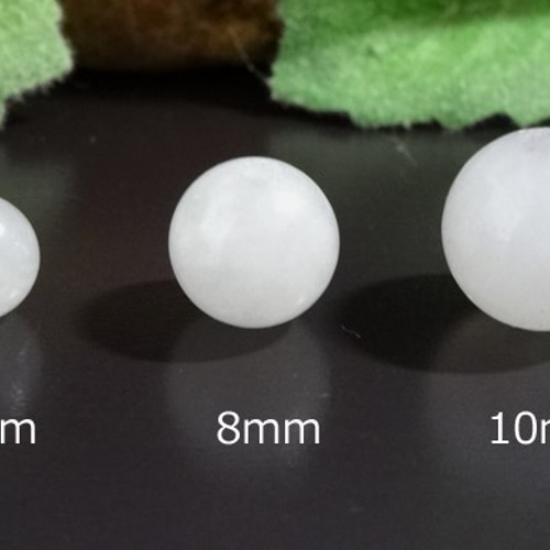 ☆10粒☆ホワイトメノウ☆10mm○天然石（アゲート） 天然石