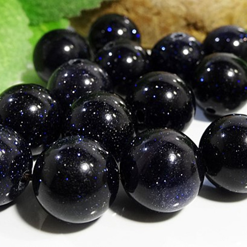 ☆10粒☆紫金石☆10mm○人工石（ブルーゴールドストーン