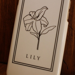 ユリモチーフの可愛らしいスマホケース!!　Lily 3枚目の画像