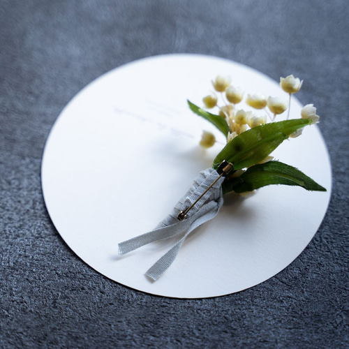 すずらんの花束コサージュ コサージュ mille la chouette 通販