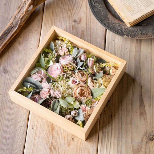 アフターブーケ♡ アフターブーケ】 スクエアフラワーボックス Lサイズ ブーケ mille la