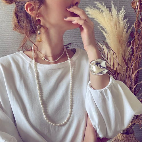 14kgf*淡水パールロングネックレス* ネックレス・ペンダント 14kgf*淡水パールロングネックレス* ネックレス・ペンダント