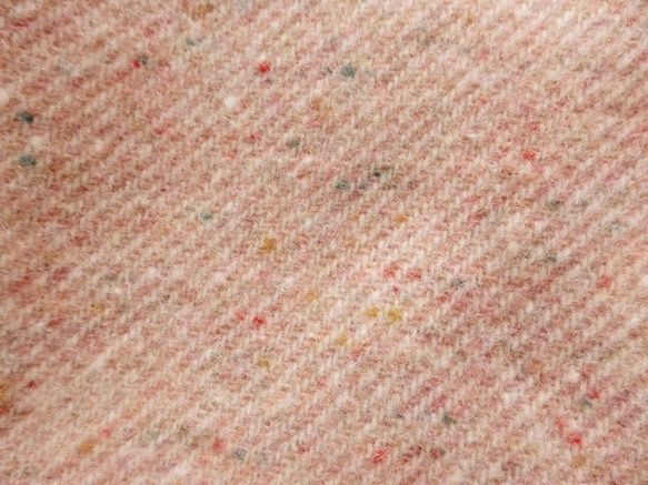 90サイズ　粒々ネッブウール100　子供バッククロスベスト　ピンク　入園・入学 8枚目の画像