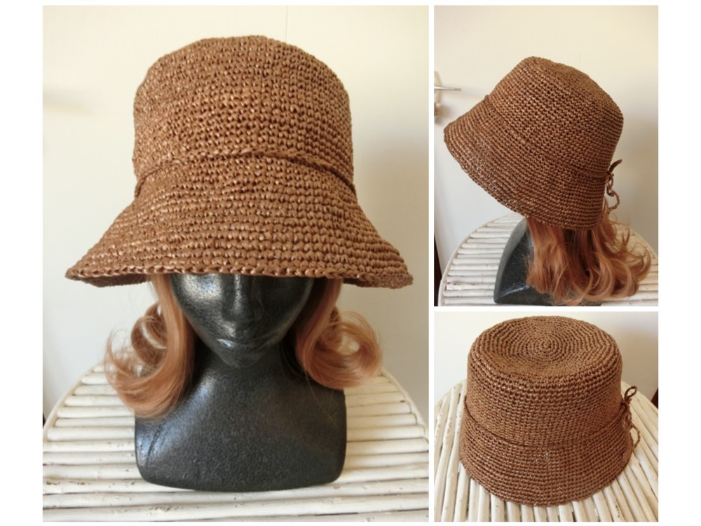 まろん様　ラフィアハット　ハンドメイド まろん様 ラフィアハット ハンドメイド