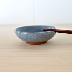 箸豆鉢 ねこ水玉 (青)【在庫有】 3枚目の画像