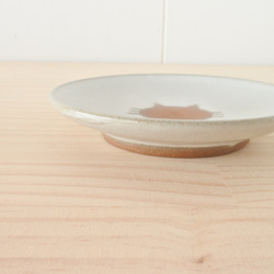 豆皿・小皿（白）ねこ水玉【受注制作】 3枚目の画像