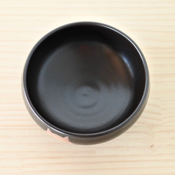 スープボウル（黒）ねこ水玉【在庫有】 3枚目の画像