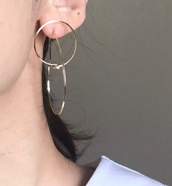 14kgf Planet large フープ ピアス ピアス（フープ） f