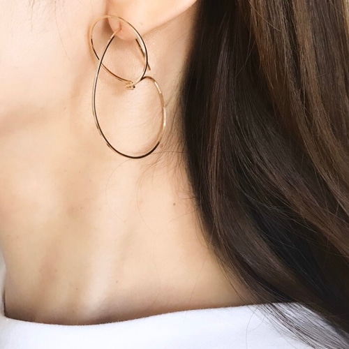 14kgf Planet large フープ ピアス ピアス（フープ） f