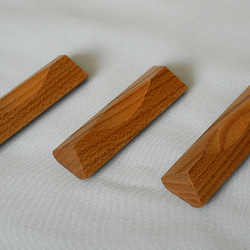 箸置き(楡材)　３個セット 3枚目の画像