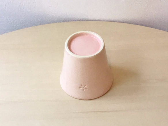 桜色のフリーカップ（印花） 3枚目の画像