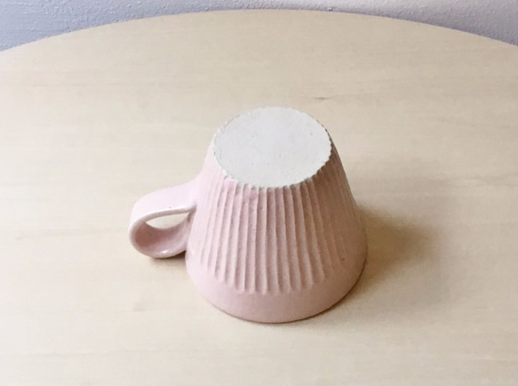 桜色のマグカップ（しのぎ） 3枚目の画像
