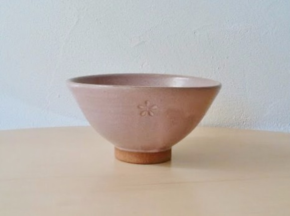 「ゆた様限定商品」桃色のご飯茶碗 1枚目の画像